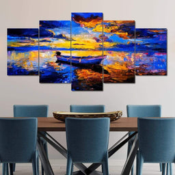 A Fish Too Far Multi Panel Canvas Wall Art - NicheCanvas