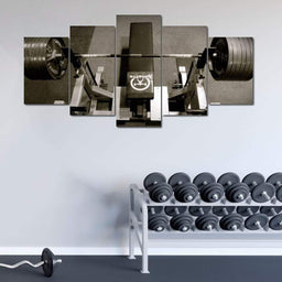 Bench Press Multi Panel Canvas Wall Art - NicheCanvas