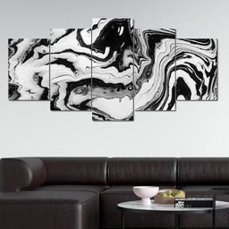 Black & White Swirl - NicheCanvas
