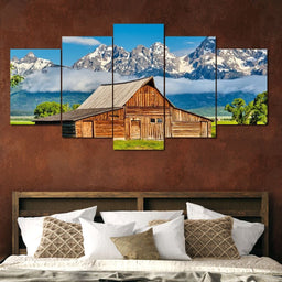 The Old Barn Multi Panel Canvas Wall Art - NicheCanvas