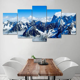 Mont Blanc Multi Panel Canvas Wall Art - NicheCanvas