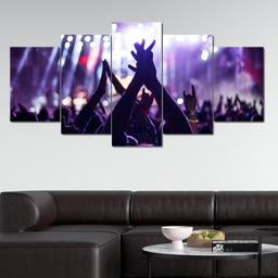 The Live Show Multi Panel Canvas Wall Art - NicheCanvas