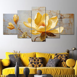 Yellow Magnolia Tree - Wildrose Creations - NicheCanvas