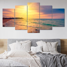 Sunset Over Tel Aviv - NicheCanvas