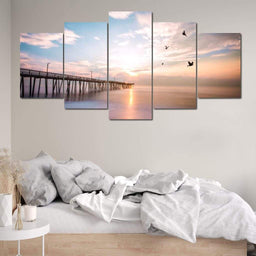 Virginia Beach Sunrise - Lucas Moore Huge Canvas