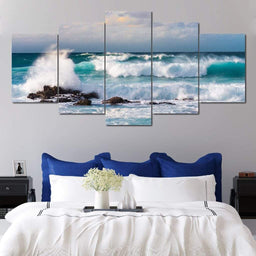 Blue Crash - Lucas Moore Huge Canvas