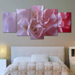 Soft Flower Multi Panel Canvas Wall Art - NicheCanvas