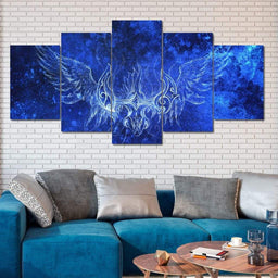 Ornamental Phoenix Multi Panel Canvas Wall Art - NicheCanvas