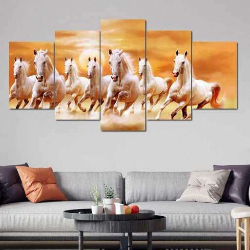 Seven Horses sunset wall décor
