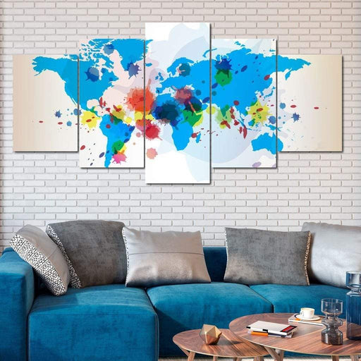 World Maps Wall Art | NicheCanvas