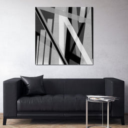 Black & White Lines v2 - Andy Brackpool - NicheCanvas