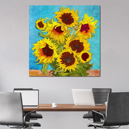 Impressionist Sunflowers - NicheCanvas