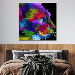 Pop Art Cat - NicheCanvas