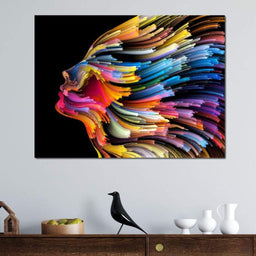 Psychedelic Face - NicheCanvas