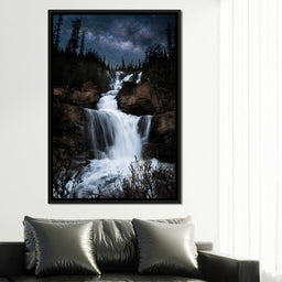 Milky Way Waterfall - Lucas Moore - NicheCanvas