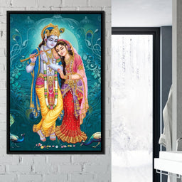 Radha & Krishna Couple - NicheCanvas