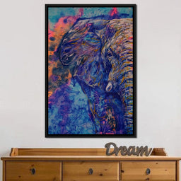 Blue Elephant - NicheCanvas