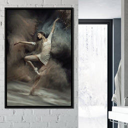 Ballet Dancer in the Desert - NicheCanvas