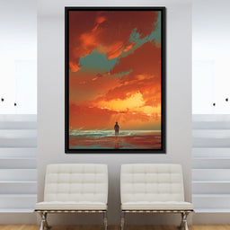 Admiring The Sunset - NicheCanvas