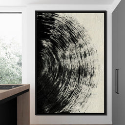 Abstract Black Circle - Evgeny Vetrov - NicheCanvas