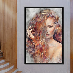 Girl Watercolor 2 - Mateo - NicheCanvas