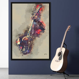 James Hetfield's Electric Guitar - Abraham Szomor - NicheCanvas