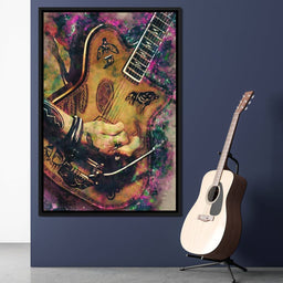 Johnny Depp's Guitar - Abraham Szomor - NicheCanvas