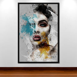 Mixart Female Portrait - Johanjjf - NicheCanvas