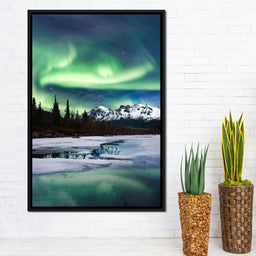 Northern Lights Landscape - Lucas Moore - NicheCanvas