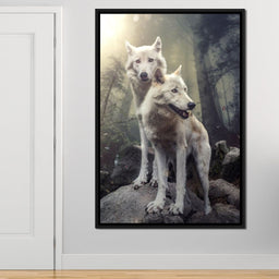 Double Wolves - Zenzdesign - NicheCanvas