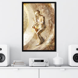 Playing the Saxophone - NicheCanvas