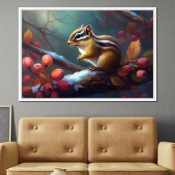 Winter Chipmunk - Neal Hackett - NicheCanvas