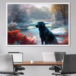 Winter Labrador - Neal Hackett - NicheCanvas