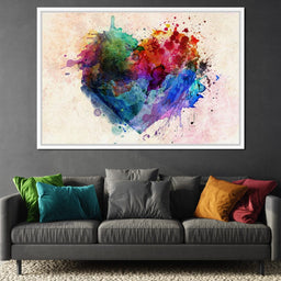 Heart Splash - NicheCanvas