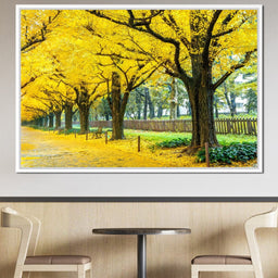 Yellow Ginkgo Trees - NicheCanvas