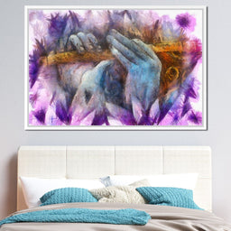 Krishna Playing the Flute - NicheCanvas