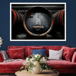 Traditional Wood Barrel - NicheCanvas