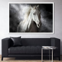 White Stallion - NicheCanvas