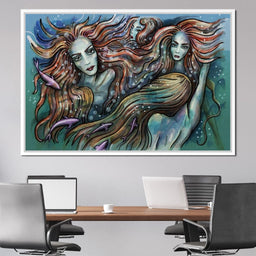 The 4 Mermaids - NicheCanvas
