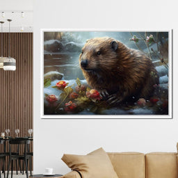 Winter Beaver - Neal Hackett - NicheCanvas