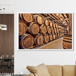 Oak Barrels - NicheCanvas