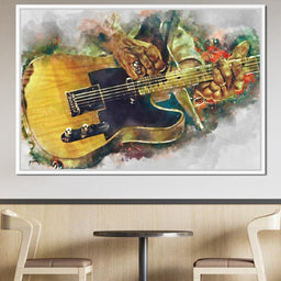 Keith Richards' Electric Guitar - Abraham Szomor - NicheCanvas