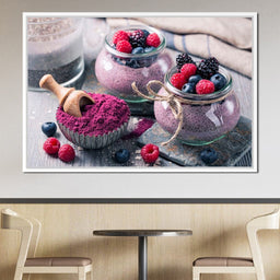 Chia Seeds & Acai Pudding - NicheCanvas