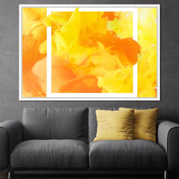 Yellow & Orange Smoke - NicheCanvas
