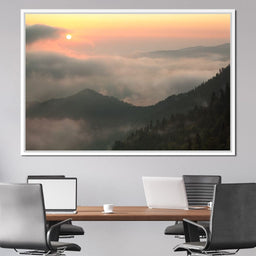 Fog over the Forest - NicheCanvas