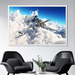 P51 Mustangs Winter Squadron - NicheCanvas