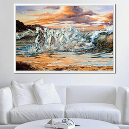 Horses Splash - NicheCanvas