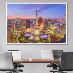 Indianapolis Skyline - NicheCanvas