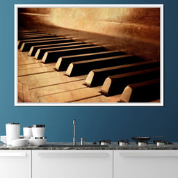 Vintage Piano Keys - NicheCanvas
