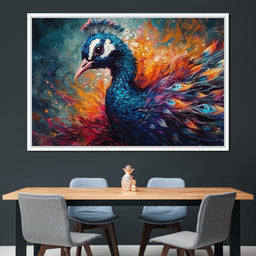 Vibrant Peacock - NicheCanvas